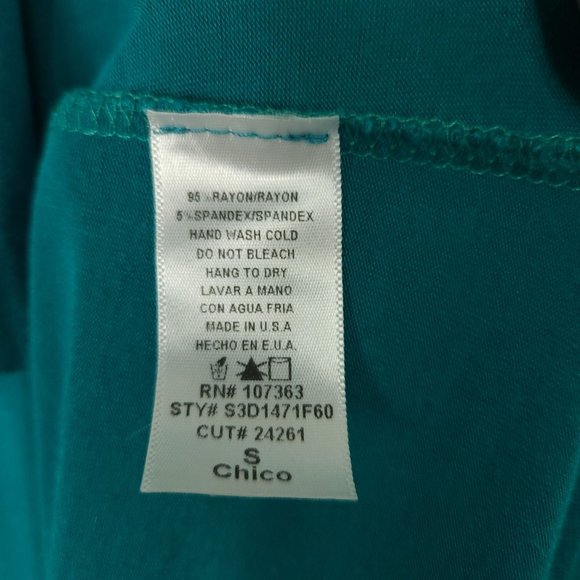 Solemio‎ Womens Maxi Sundress Size S Teal Blue Strappy A Line Deep V Back Ruffle - Picture 7 of 12